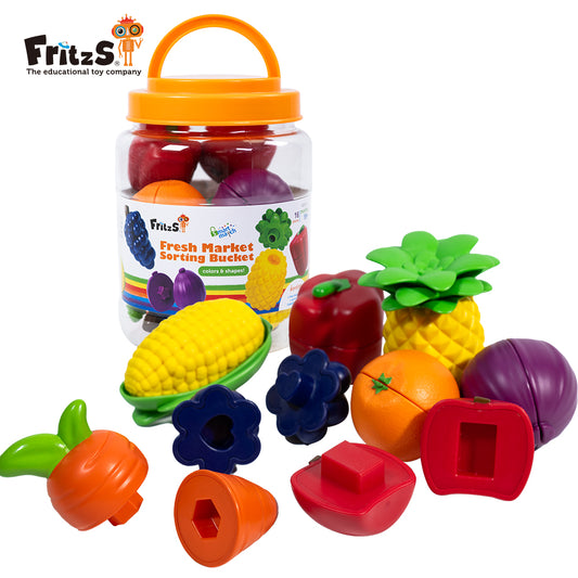 Smart Match® Fresh Market Sorting Bucket | 蔬果對對碰|辨認圖形