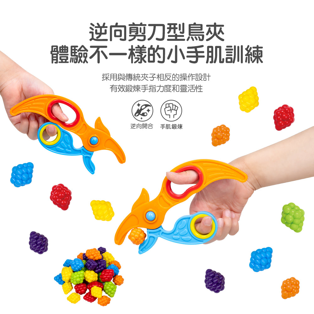 Birdies Challenge Clips 4 pcs pack | 逆向剪刀型鳥夾| |早教小手肌教具