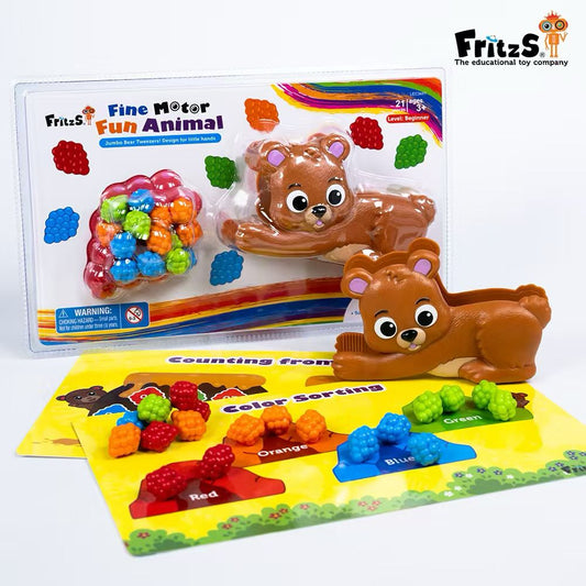 Bear the Fine Motor Fun Animal| 趣樂熊仔夾 | 早教小手肌教具