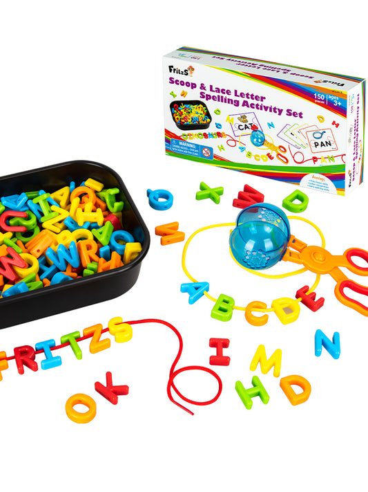 Scoop & Lace Letter Spelling Activity Set | 字母串拼字遊戲 | 早教英文教具