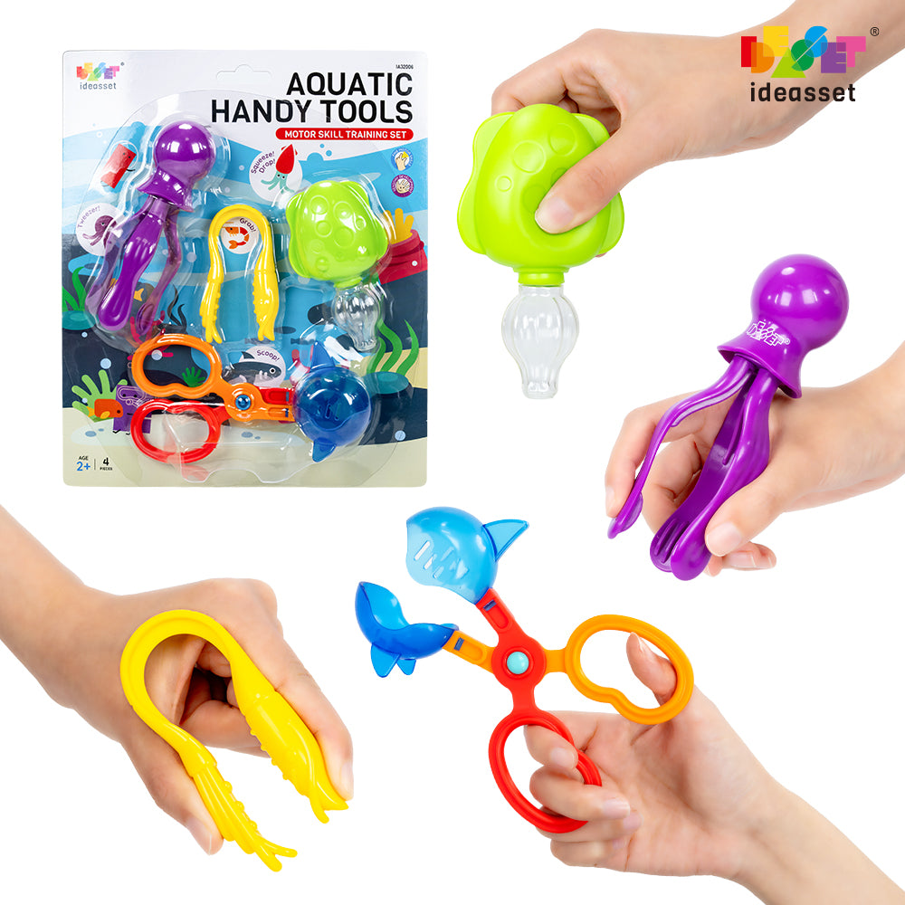 FritzS Aquatic Handy Tools |海洋生物小手肌工具套裝 |專注力與精細動作前置練習教具