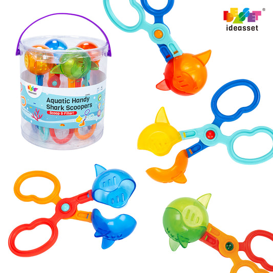 FritzS Aquatic Handy Shark Scoopers | 鯊魚淘取器 | 幼兒小肌肉訓練與感官盆教具