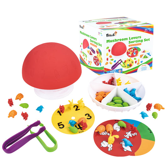 Mushroom Lovers Sorting Set | 拯救大蘑菇 | 早教小手肌教具