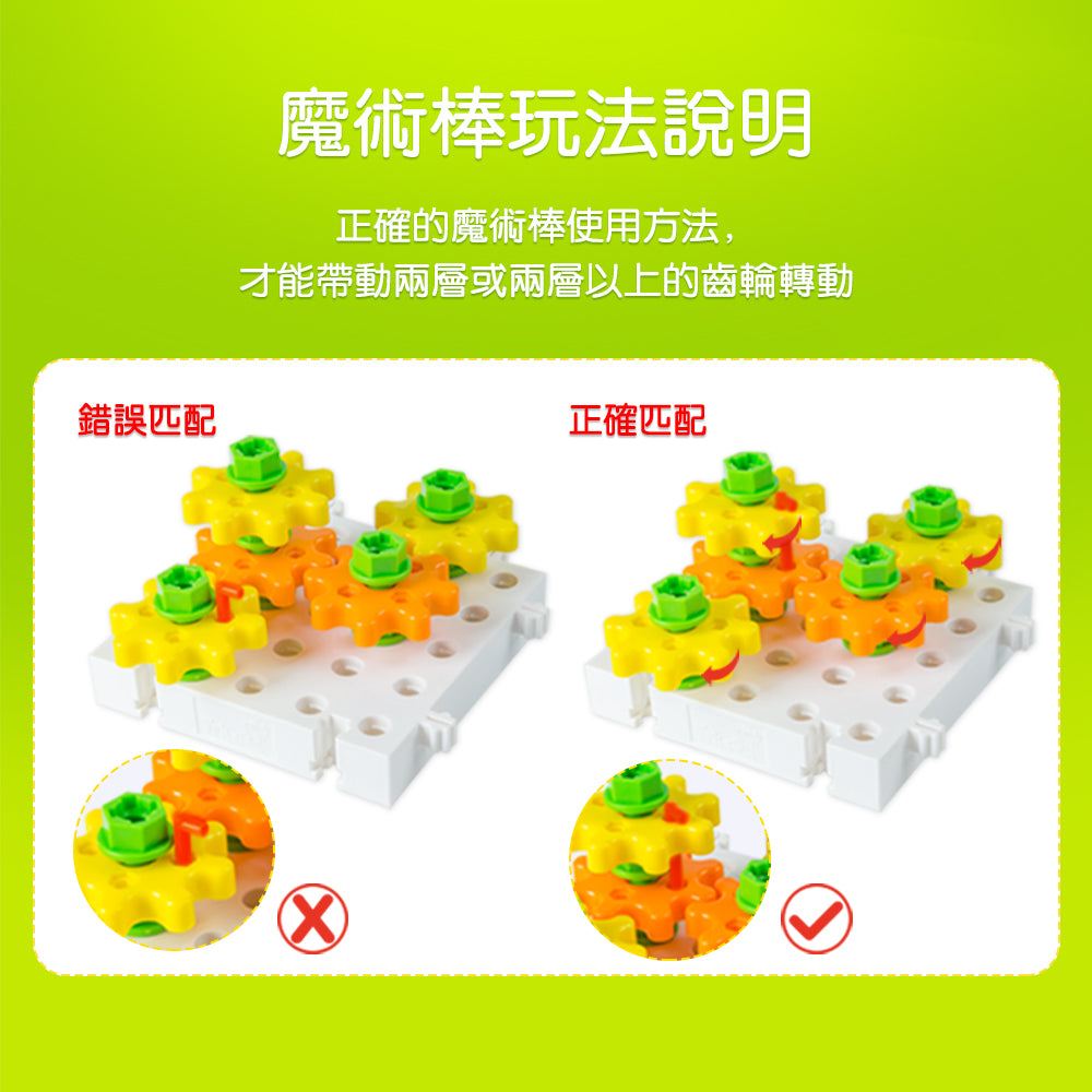 FritzS -LEC3213 -  兒童電鑽與 STEM 齒輪積木|兒童工具箱玩具