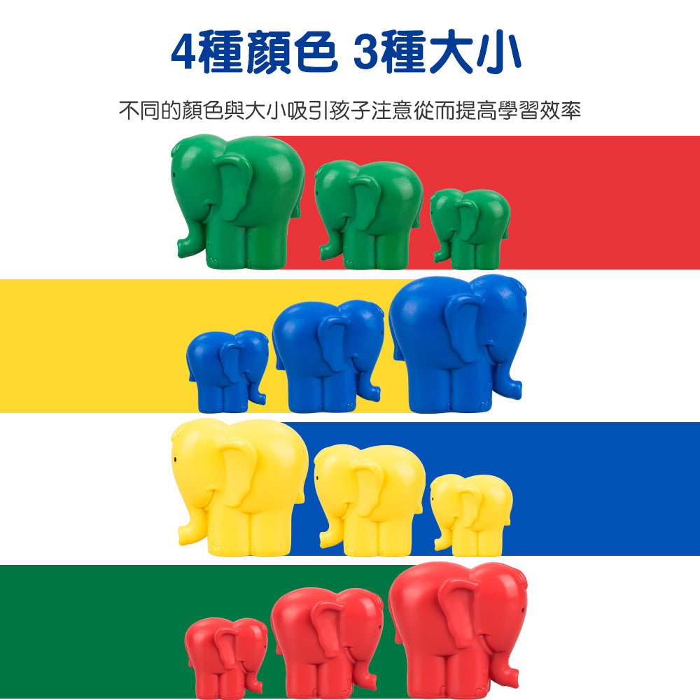 FritzS -LEC3414 -趣味分類大象數學啟蒙教具| 寶寶精細動作訓練