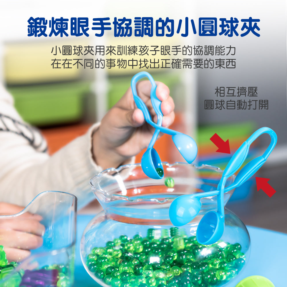 FritzS_LEC3404__Little_Hands_Fine_Motor_Tool_Set|使用小圓球夾鍛鍊兒童手眼協調能力|