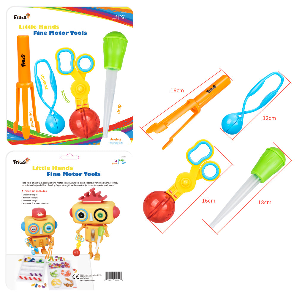 FritzS Learning Educational Toys Little Hands Fine Motor Tools  fine motor skills development 小手肌訓練遊戲  product dimension view
